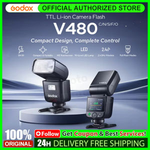 Godox V480 TTL Li-ion Camera Flash650 Full Power FlashBuilt in Styling Light for Sony/Canon/Nikon/FUJI/Olympus V860III Upgrade