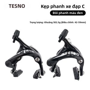 Phanh Đĩa Xe Đạp Đường Trường TESNO Long-Reach Dual-Pivot C-Brake Caliper Hợp Kim Nhôm Siêu Nhẹ Hệ Thống Phanh Kéo Dây.
