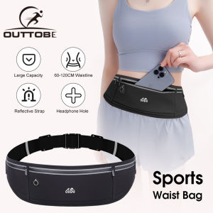 Outtobe Sports Waist Pack Multi Functional Waist Belts Lightweight Seamless Waterproof And Reflective Running Pouch Mens And Womens Outdoor  Waist Pack Belt Bag With Reflective Strip