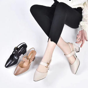 🔥Nadines🔥รองเท้าแตะส้นสูง รองเท้าแตะสายรัดข้อเท้าของผู้หญิง รองเท้าแตะเพิ่มความสูงแบบสบาย ๆ สำหรับผู้หญิงส้นหนา (6 ซม.) จัดส่งเร็วสุด