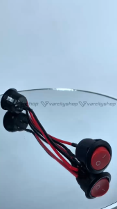 Saklar Switch Tombol BULAT On Off Led Motor Mobil Saklar PK12