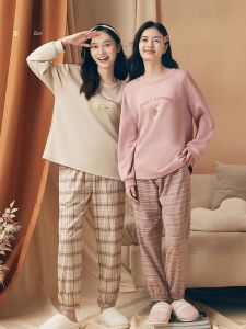 Bộ đồ ngủ LUNILAI cotton họa tiết dáng rộng