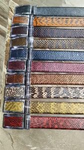 Dây nịt nam Huy Hoàng da rắn biển 4P nhiều màu HK4611-20
