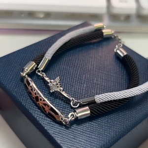 Nicedays🍒Gelang Pasangan Korea/Gelang ZirkonTembaga Putih/Hadiah Pasangan Yang Modis Dan Personal COD