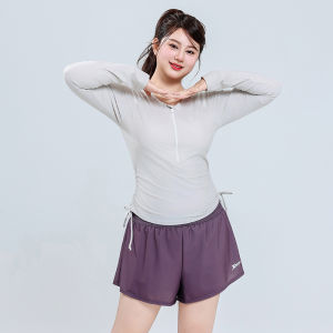 XTEP | Đồ Bơi Tay Dài Size Lớn Che Bụng