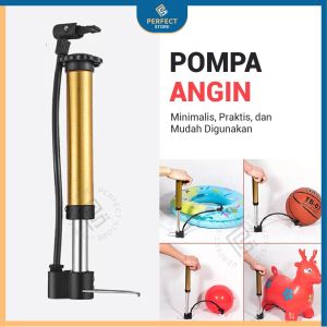 Pompa Mini Portable Ban Sepeda Pengisi Angin Bola Karet Kasur Hydro Pump Serbaguna