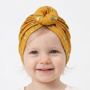 Baby Turban Hat Donut Headwrap Infant Caps Bohemia Bonnet Caps Newborns Hospital Headdress Girls Hat for Baby 0-2 Years