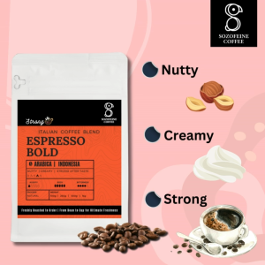 Espresso Bold-Freshly Roasted Coffee Blend Medium Dark Roast Rich with High Caffeine Kick