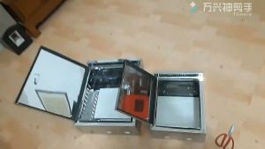 Outdoor Rainproof Equipment Box Monitoring Waterproof Box Stainless Steel Distribution Box Outdoor Strong Electric Control Cabinet with Lock Assembly Box