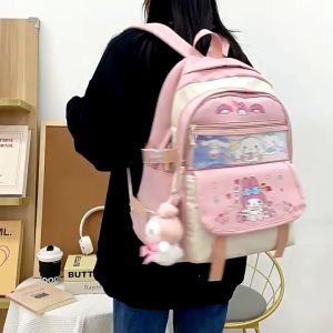Balo đi học chống nước tặng card và sticker LILA BSA23