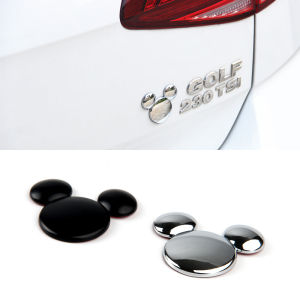 Chinese New Year Mickey Minnie 3D Creative Metal Car Decal