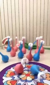 Bàn chải đánh răng cho bé bàn chải đánh răng trẻ em bàn chải đánh răng 3 mặt lông mềm 360độ thiết kế lật đật dễ thươngn - Happy Home 4U