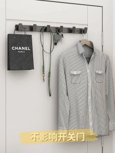 Condor-4-6 สแควร์อลูมิเนียมตะขอแขวนเสื้อ กันน้ำ สนิมฟรี สีดำ สีเทา หรูหราเจาะฟรีตะขอ