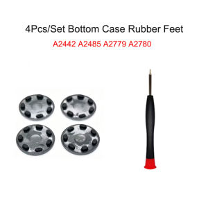 New For Macbook Pro Air 14" 13" 15" 16" Bottom Case Rubber Feet Foot with screwdriver A2442 A2485 A2779 A2780 2021-2023 Years