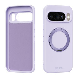 szhaiyu | For Google Pixel 11 10 9 PRO XL 10A 9A Case Liquid Silicone Magnetic 360°Rotate Stand Protective Cover for Magsafe Phone Shell