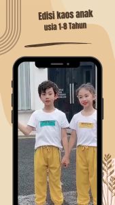 Joy Pakaian Anak-Anak yang Modis: Kaos Lengan Pendek Anak Perempuan dan Kaos Lengan Pendek Anak Laki-Laki Pola Kartun