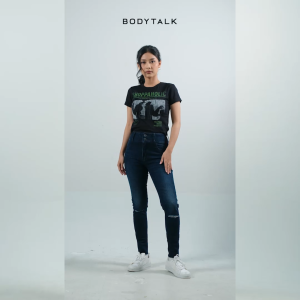 Bodytalk Celana Jeans Wanita Denim BT Dark Blue Online 43073T3DL