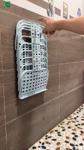 Giỏ đựng quần áo gấp gọn Việt Nhật 3379 nhựa PP an toàn đa năng tiết kiệm diện tích