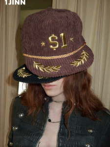 1JINN STUDIO | American Vintage Corduroy Embroidered Casual Baseball Cap