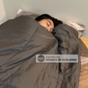 Goto Plush Bed Cover Selimut Dewasa Bedcover Polos Halus Lembut Tebal