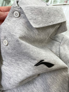 Li-Ning Mens Polo Shirt Short Sleeve Loose Casual Cotton T-Shirt Breathable Sportswear Summer 2024 New Arrival