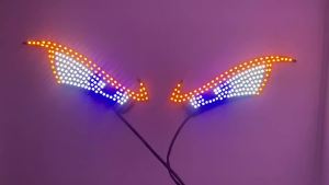 Đèn LED Nội Thất Ô Tô Dynamic Devils Eye USB Đèn Tạo Không Khí Cửa Sổ Sau Đèn Trang Trí Ô Tô Đèn Chiếu Sáng Kính Chắn Gió