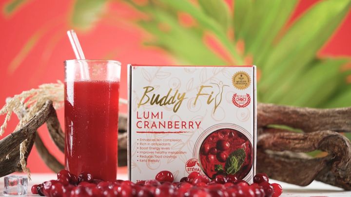 Buddy Fit Cranberry Juice with Vitamin C, Garcinia Cambogia & L-Carnitine ,  Collagen , Glutathione and Green