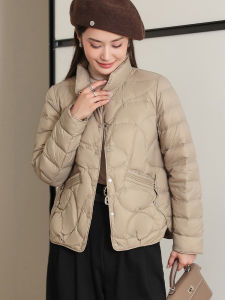 NVSHENJI | Lightweight Fashionable Womens Down Jacket 2025 Winter New Short Unique Design Sense Outerwear Korean Style Commute