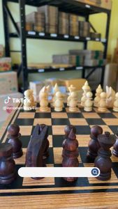 Woodentoys4u หมากรุกฝรั่ง Chess Size S