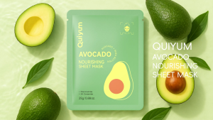 QUIYUM Avocado Nourishing Sheet Mask Niacinamide 5X Ceramide Facial Mask 1pcs