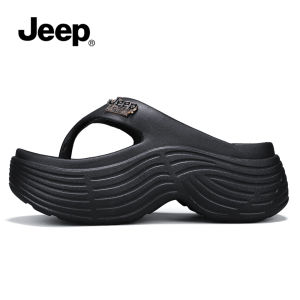 Jeep | Winter Outdoor Anti-Slip Sporty Thick Sole Height-Increasing Flip Flops