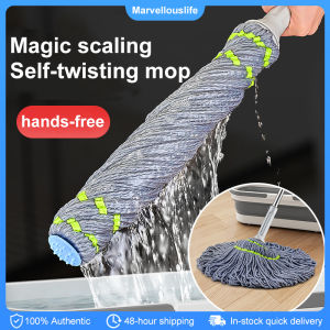 Self-wring Water Rotating Mop Microfiber Floor Mop Wet Dry Dual Use Hand-wash Mop