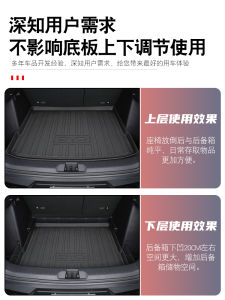 BYD Yuan plus Trunk Mat Fully Enclosed Dedicated Yuan plus Tail Box Mat TPE Car Interior Decoration Accessories