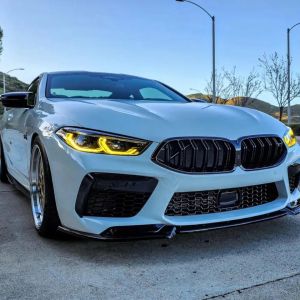 Mô-đun Đèn Chạy Ban Ngày BMW 8 Series M8 I8 G14 G15 G16 F91 F92 F93 CSL Màu Vàng Chanh Với Bảng LED RGB Phụ Kiện Ô Tô
