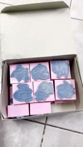 ชุดตรายาง รูปสัตว์ต่างๆ น่ารัก ภาพพิมพ์ชัด ขนาด2นิ้ว บรรจุ14ชิ้น (ราคา/กล่อง) | KKNT