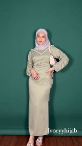 COD - BEST SELLER JASMINE DRESS MAXMARA SILK PREMIUM PAYET DEPAN GAMIS CANTIK KEKINIAN GAMIS KONDANGAN GRADUATION KEKINIAN ELEGAN LENGAN KARET WUDHU FRIENDLY GAMIS POLOS MAXI BUSANA MUSLIM WANITA MODEL DUYUNG