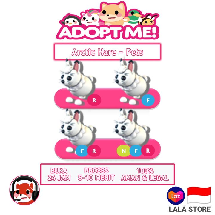 Adopt Me - Arctic Hare - Roblox | Lazada Indonesia