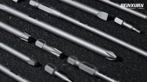 Geinxurn 63PCS Screwdriver Bit Set 1"/2"/4"/6" Hex Fixedge Driver Bit Set S2 Alloy Steel Magnetic Driver Bits Kit With Holder