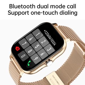Full Touch Sport Smart Watch Men Women Heart Rate Fitness Tracker Bluetooth call Smartwatch wristwatchwatch+Box
