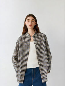 ICICLE | Cotton Check Long-sleeve Shirt