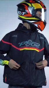 PS62 JAKET RACING PRIA WANITA TERBARU MOTIF SIMPEL DAN KEREN GRATIS STIKER