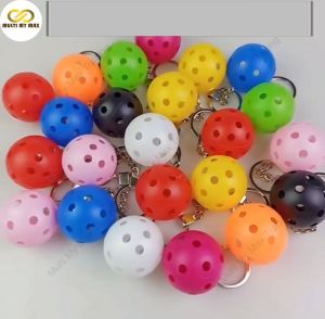 Simulation Pickleball Keychain Pendants Sports Keychain Fans Souvenir (Ready Stock)