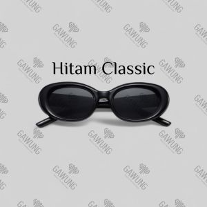 Kacamata Hitam Pria Sunglasses Wanita Oval Kacamata Vintage Retreo KCVOVA