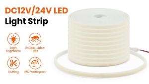 Dải Đèn LED COB DC12V 24V Dải Đèn Neon Mềm Dẻo Chống Nước IP67 Trang Trí Nhà Cửa Ngoài Trời Kèm Cáp 2PIN/DC 3000K 4000K 6000K