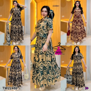 B22486 Set 3 ชิ้น เสื้อเชิ้ตครอป ช้าง + กระโปรงช้าง กับสายโบว์Set of 3 pieces: crop top elephant + elephant skirt with bow strap