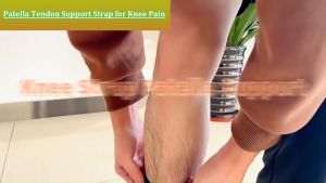 Patella Knee Strap Silicone Material Stabilizer Pad Knee Supports For Basketball Knee Rubber Band Fixed Protection Patellar Tendon Support