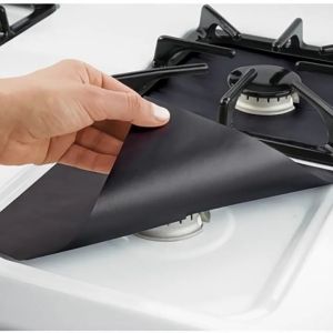 Reusable Teflon Material Gas Range Stove Top Burner Protectors Non-Stick Easy To Clean 27*27cm