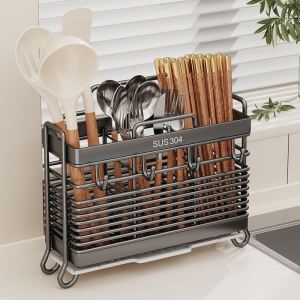 Besee | Wall Mounted Stainless Steel Kitchen Utensil Holder