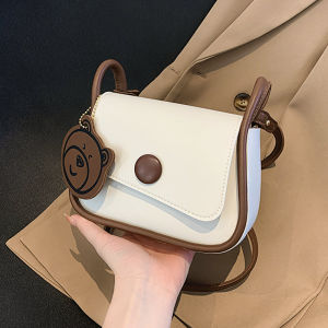 Fashionable Mini Saddle Bag Womens Autumn Winter New Style Quality Sensation Ladies Crossbody Bag Soft PU Leather Solid Color