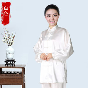 Tai Ji Suit Cotton and Silk Spring and Autumn Competition Exercise Clothing Jia Jia Cotton Men and Women Tai Chi Performance Costumes Short in Size Clearance